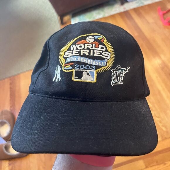 2003 world series yankees vs‎ marlins hat - Picture 1 of 3